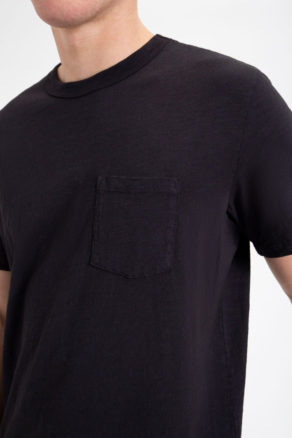 T-Shirt Ben Sherman Garment Dye Beatnik Noir | JEK-53057091